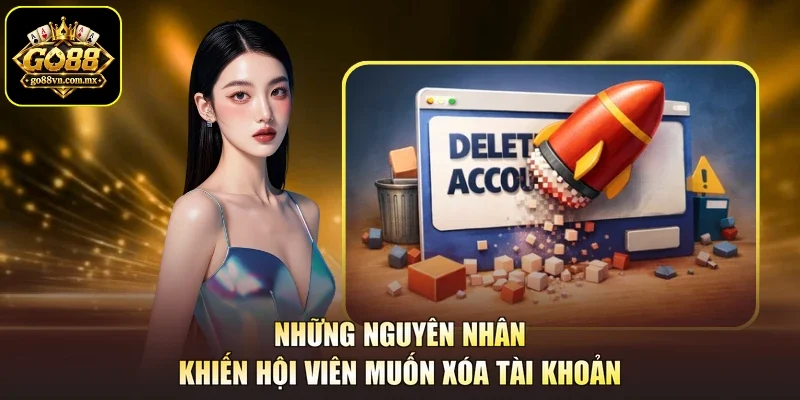 Những nguyên nhân khiến hội viên muốn xóa tài khoản